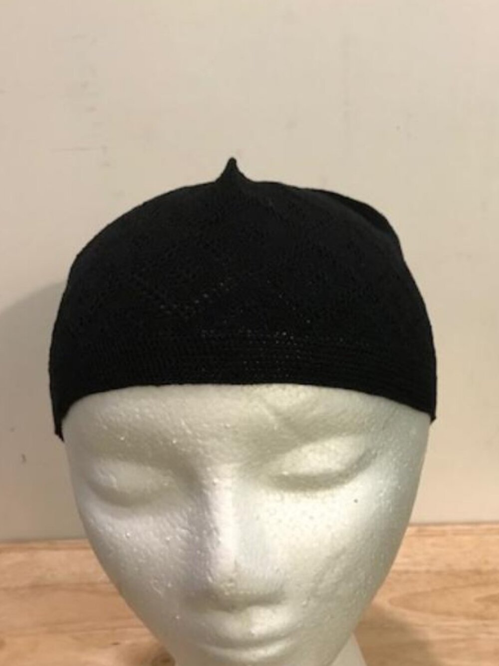 Back To School Turkish Knit Cotton Kufi Arafat Skull Cap Black